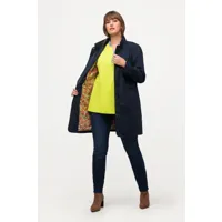 grandes tailles manteau court, femmes, bleu, taille: 44/46, polyester/coton/fibres synthétiques, ulla popken