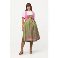 grandes tailles costume traditionnel tyrolien sans manches à encolure carrée et laçage, femmes, rose, taille: 44, polyester/viscose/coton, ulla popken