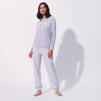 pantalon de pyjama à motifs petits carreaux - xs