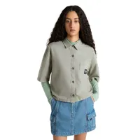 vans chemise mcmillan (olivine) femme vert, taille s