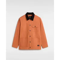 vans manteau drill chore (autumn leaf) homme orange, taille l