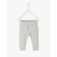 pantalon legging bébé en coton bio gris clair chine