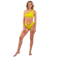 nebbia one shoulder bandeau 448 bikini top jaune s femme