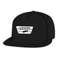 vans full patch snapback cap noir
