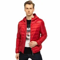 doudoune guess logo triangle classic homme rouge