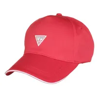 casquette guess classic logo triangle homme rouge