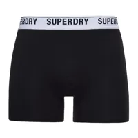 boxer superdry pack x3 multi triple homme noir