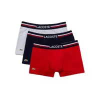 boxer lacoste pack x3 courts iconic homme multicolor