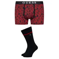 boxer guess pack chaussette homme rouge