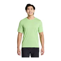 t-shirt saucony stopwatch à manches courtes vert clair, taille s