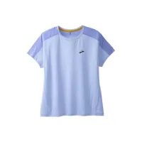 brooks sprint free 2.0 t-shirt à manches courtes bleu femme, taille l