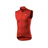 gilet homme castelli pro thermal mid rouge, taille l