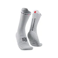 chaussettes compressport pro v4.0 ultralight bike blanc noir, taille taille 2