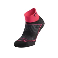 chaussettes lurbel race three noir rose, taille m