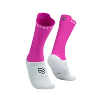 chaussettes compressport pro racing v4.0 rose blanc, taille taille 2