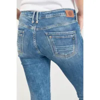 jeans skinny power, 7/8ème bleu en coton kai