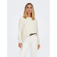 pull en maille col rond manches longues beige kai