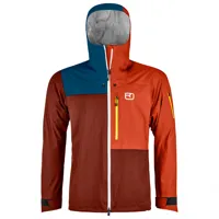 ortovox - 3l ortler jacket - veste imperméable taille s, rouge
