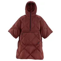 therm-a-rest - honcho poncho down - poncho taille 123 x 106 cm, rouge