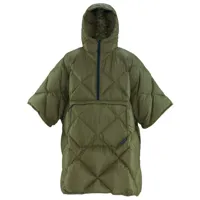 therm-a-rest - honcho poncho down - poncho taille 123 x 106 cm, vert olive