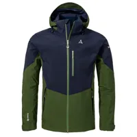 schöffel - 2l jacket gaschurn - veste imperméable taille 56, bleu/vert olive