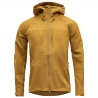 devold - trollkyrkja woolshell jacket - veste softshell taille s, brun