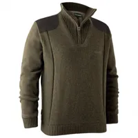 deerhunter - carlisle knit with stormliner - pull softshell taille s, vert olive