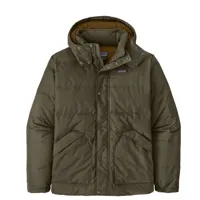 patagonia - downdrift jacket - veste hiver taille l, brun/vert olive