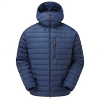 mountain equipment - earthrise hooded jacket - doudoune taille l, bleu