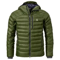 schöffel - down jacket tschierval - doudoune taille 50;52;56;58, noir;vert olive