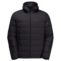 jack wolfskin - ather down hoody - doudoune taille l, noir