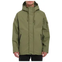 volcom - stoke stone ii 5k jacket - veste hiver taille l, vert olive