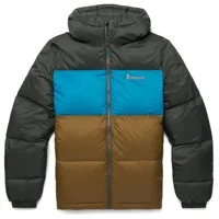 cotopaxi - solazo down hooded jacket - doudoune taille l;m;s;xl;xxl, bleu;brun