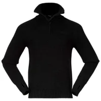 bergans - ulriken jumper - pull en laine mérinos taille s, noir
