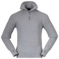 bergans - ulriken jumper - pull en laine mérinos taille s, gris