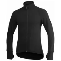 woolpower - full zip jacket 400 - veste en laine taille xxs, noir