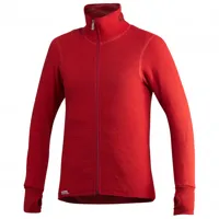 woolpower - full zip jacket 400 - veste en laine taille l, rouge