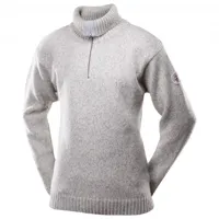 devold - nansen sweater zip neck - pull en laine mérinos taille s, gris