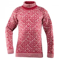 devold - svalbard sweat highneck - pull en laine mérinos taille xs, rose