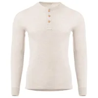 aclima - warmwool granddad shirt - pull en laine mérinos taille xxl, blanc