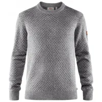 fjällräven - övik nordic sweater - pull en laine taille s, gris