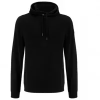 we norwegians - tind hoodie - sweat à capuche en mérinos taille s, noir