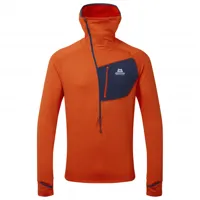 mountain equipment - eclipse hooded zip t - pull polaire taille s, rouge