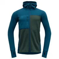 devold - nibba pro hiking jacket with hood - veste en laine mérinos taille s, bleu