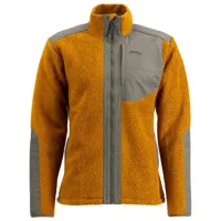 lundhags - saruk wool pile mid full zip - veste polaire taille l, brun