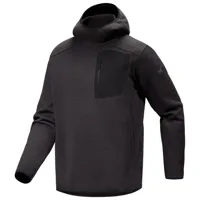 arc'teryx - covert pullover hoody - pull polaire taille m, noir/gris