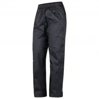 marmot - women's precip eco full zip pant - pantalon imperméable taille s - short, gris/noir