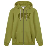 picture - basement flock zip hoodie - sweat à capuche taille l;m;s;xl;xxl, beige;gris