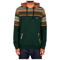 iriedaily - vintachi block hoodie - sweat à capuche taille l, vert