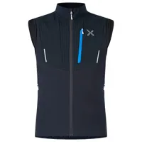 montura - ski style vest - gilet softshell taille s, bleu